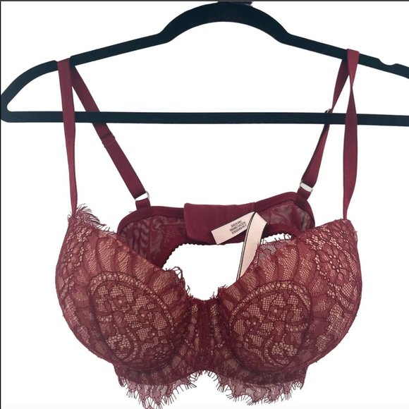 Victoria's Secret Burgundy Red Dream Angels Bra Discontinued NWOT - Picture 13 of 14